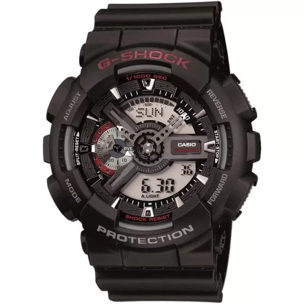 Casio Mens GA110 XL Series GShock Quartz 200M WR Shock Resistant WatchBlack