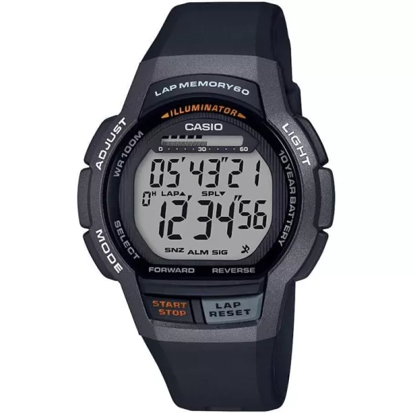 Casio Mens WS1000H1AVCF 10 Year Battery Digital Display Quartz Black Watch