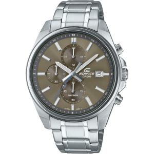 imageCasio Edifice Mens Stainless Steel Chronograph Date Indicator 438mm Watch EFV610D3CVBrown