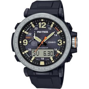 imageCasio PRG600 Series  Pro Trek  100M WR  1100 SEC Stop Watch  CompassAltBaroThermo  Tough Solar PowerAtomic Timekeeping  1100 SEC Stopwatch  Countdown Timer  World TimeBlack