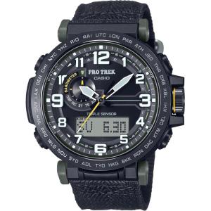 imageCasio PRG601 Series  Pro Trek  100M WR  1100 SEC Stop Watch  CompassAltBaroThermo  Tough Solar PowerAtomic Timekeeping  1100 SEC Stopwatch  Countdown Timer  World TimeGreen