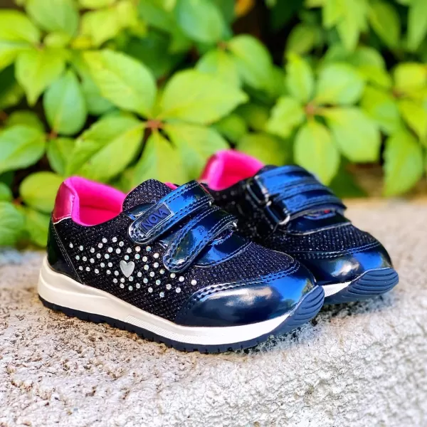 Nova Utopia Toddler Little Girls Sneaker ShoesNfgs320  Darkblue
