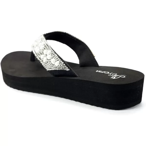 Nova Utopia Womens Casual Summer Wedge SandalsNf12 Silverblack