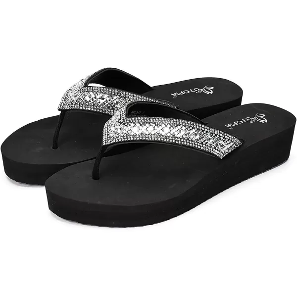 Nova Utopia Womens Casual Summer Wedge SandalsNf17 Silverdiamondd