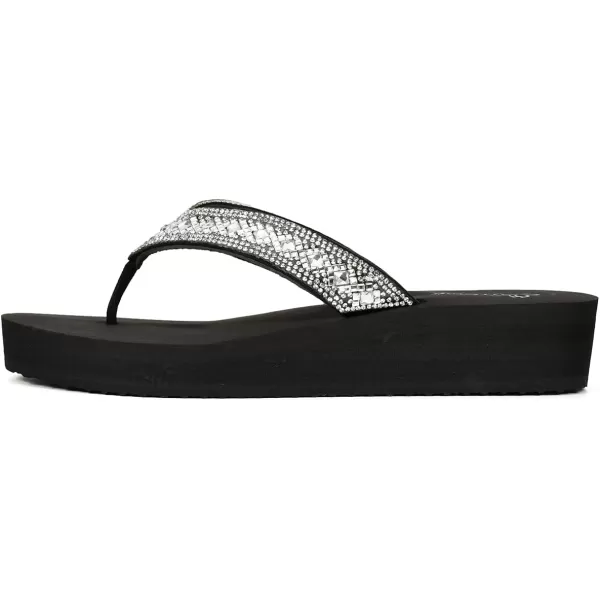 Nova Utopia Womens Casual Summer Wedge SandalsNf17 Silverdiamondd