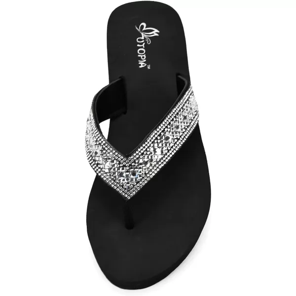 Nova Utopia Womens Casual Summer Wedge SandalsNf17 Silverdiamondd