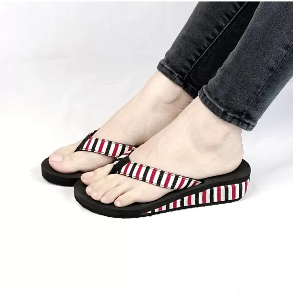 Nova Utopia Womens Casual Summer Wedge SandalsNf21 Canyonstripe