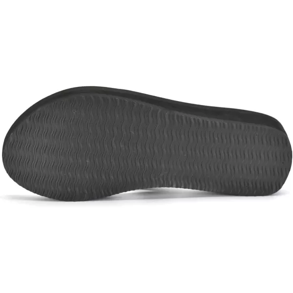 Nova Utopia Womens Casual Summer Wedge SandalsNfls119 Blacksilver