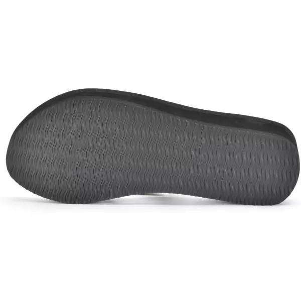 Nova Utopia Womens Casual Summer Wedge SandalsNfls120 Blacksilver