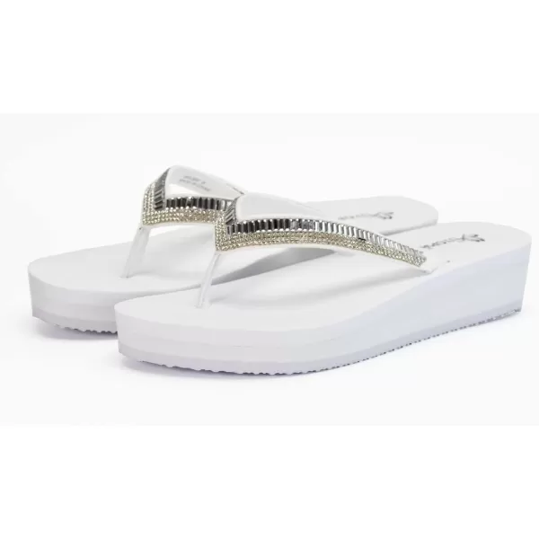 Nova Utopia Womens Casual Summer Wedge SandalsNfls120 White