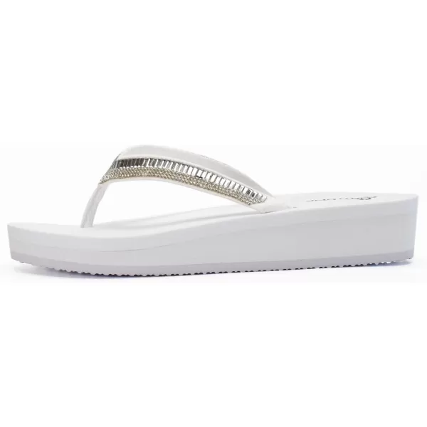 Nova Utopia Womens Casual Summer Wedge SandalsNfls120 White