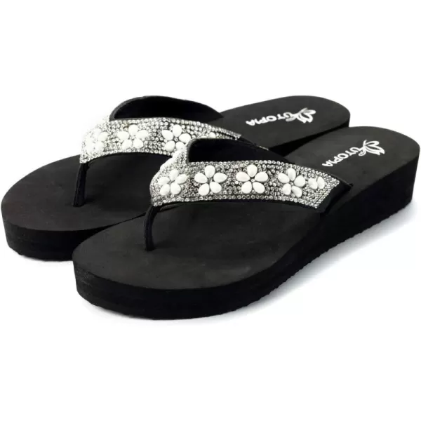 Nova Utopia Womens Casual Summer Wedge SandalsNf12 Silverblack