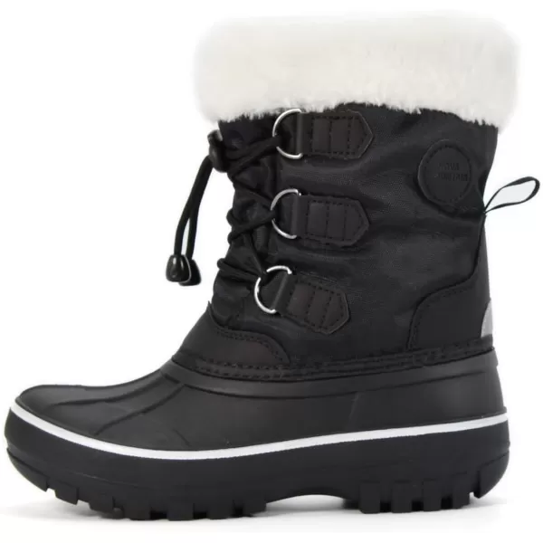 Nova Mountain Boys and Girls Waterproof Winter Snow BootsNfwb111  Black