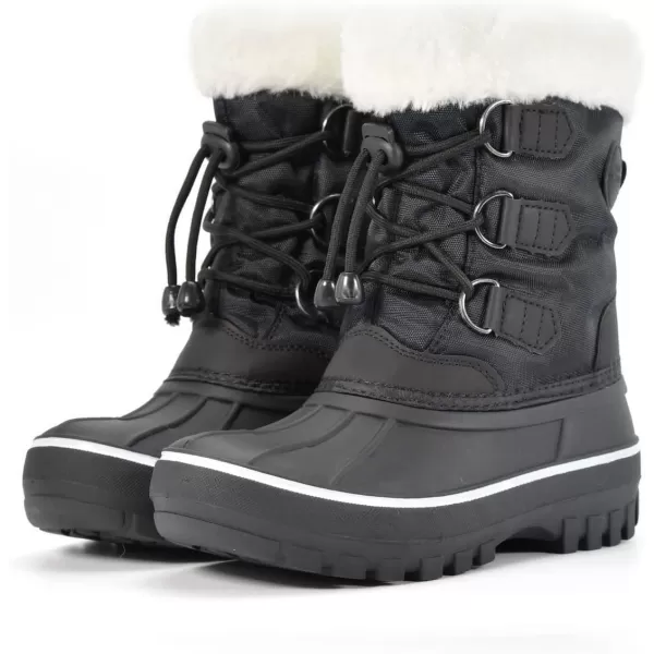 Nova Mountain Boys and Girls Waterproof Winter Snow BootsNfwb111  Black