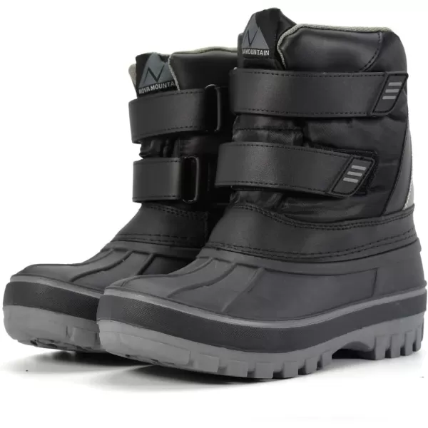Nova Mountain Boys and Girls Waterproof Winter Snow BootsNfwb111  Blackgrey