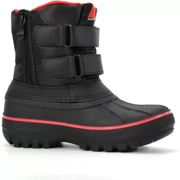 Nova Mountain Boys and Girls Waterproof Winter Snow BootsNfwb111  Blackred