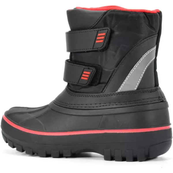 Nova Mountain Boys and Girls Waterproof Winter Snow BootsNfwb111  Blackred