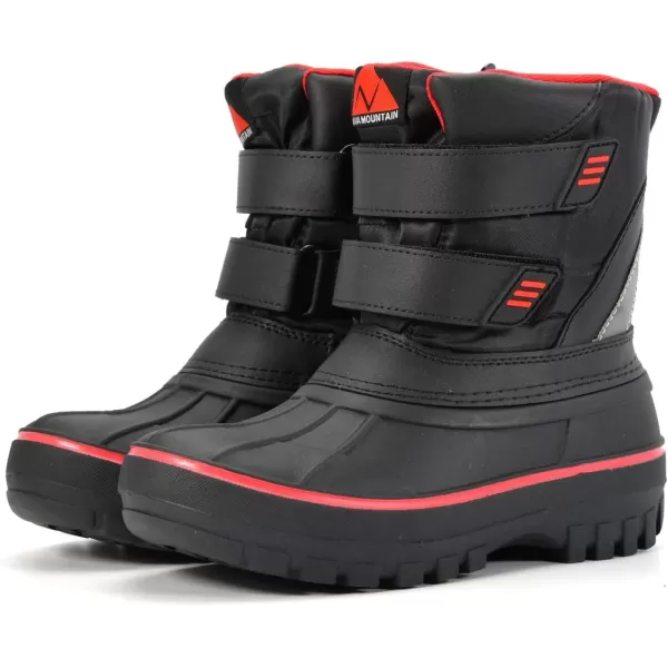Nova Mountain Boys and Girls Waterproof Winter Snow BootsNfwb111  Blackred