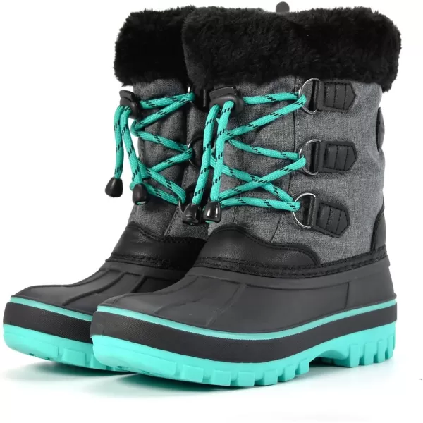 Nova Mountain Boys and Girls Waterproof Winter Snow BootsNfwb111  Grey