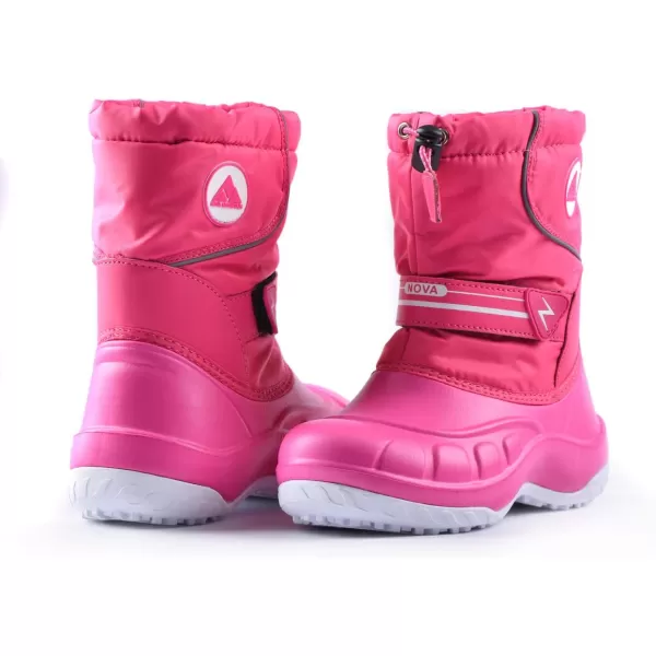 Nova Mountain Boys and Girls Waterproof Winter Snow BootsNfwbn12  Fuchsia