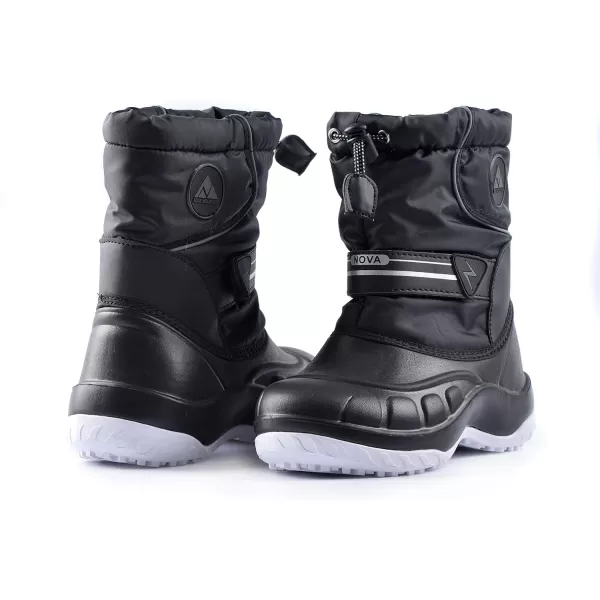 Nova Mountain Boys and Girls Waterproof Winter Snow BootsNfwbn212  Black