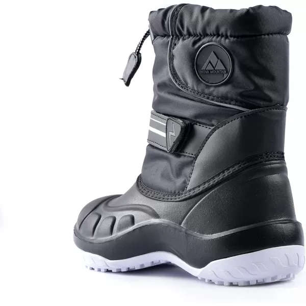 Nova Mountain Boys and Girls Waterproof Winter Snow BootsNfwbn212  Black