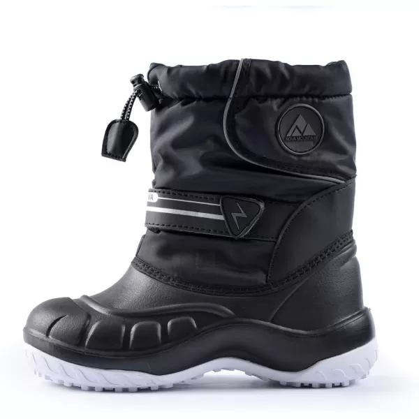 Nova Mountain Boys and Girls Waterproof Winter Snow BootsNfwbnm12  Black