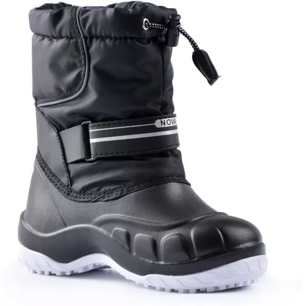 Nova Mountain Boys and Girls Waterproof Winter Snow BootsNfwbnm12  Black