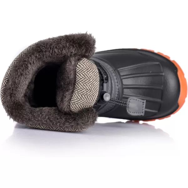 Nova Mountain Boys and Girls Waterproof Winter Snow BootsNfwbnn01  Black