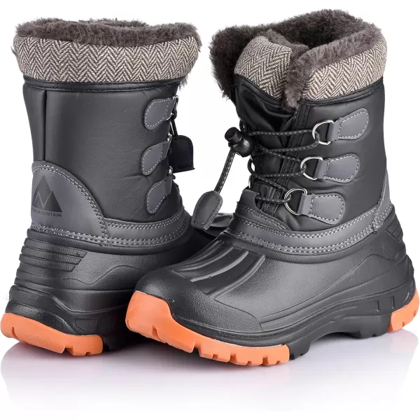 Nova Mountain Boys and Girls Waterproof Winter Snow BootsNfwbnn01  Black