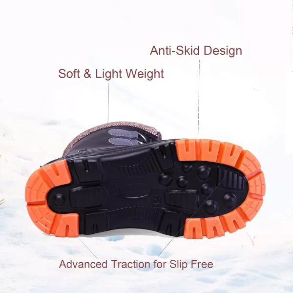 Nova Mountain Boys and Girls Waterproof Winter Snow BootsNfwbnn01  Black