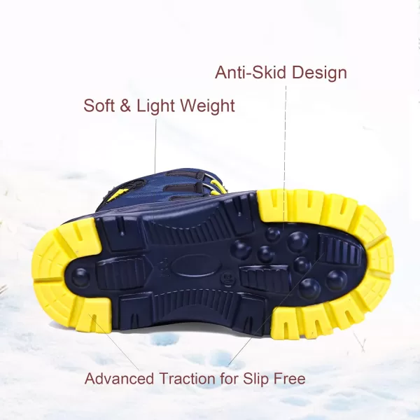 Nova Mountain Boys and Girls Waterproof Winter Snow BootsNfwbnn02  Navy