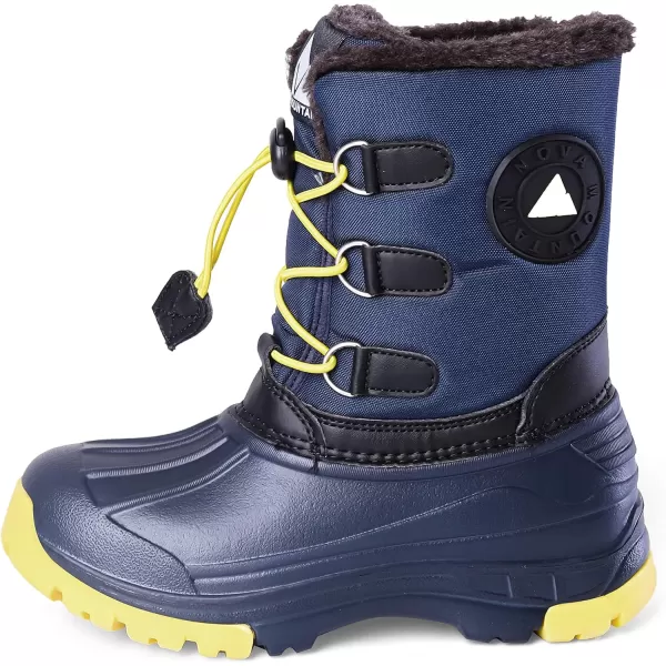 Nova Mountain Boys and Girls Waterproof Winter Snow BootsNfwbnn02  Navy