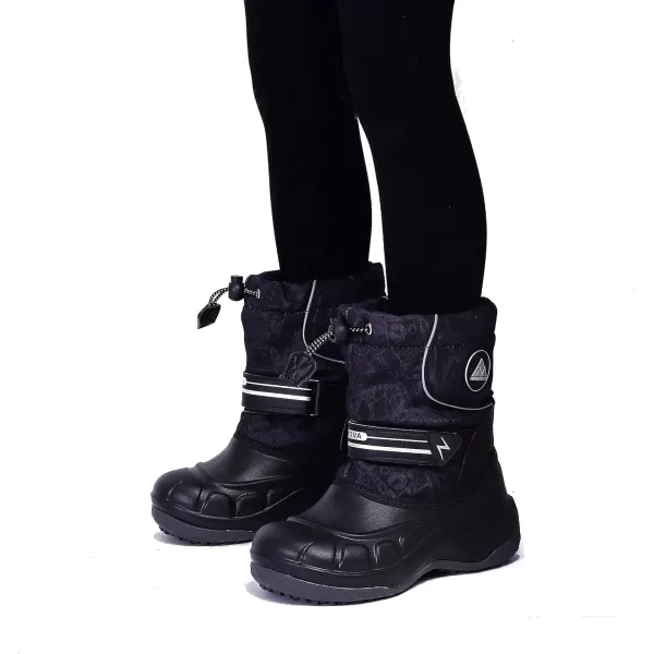 Nova Mountain Boys and Girls Waterproof Winter Snow BootsNfwbnn12  Blackpattern