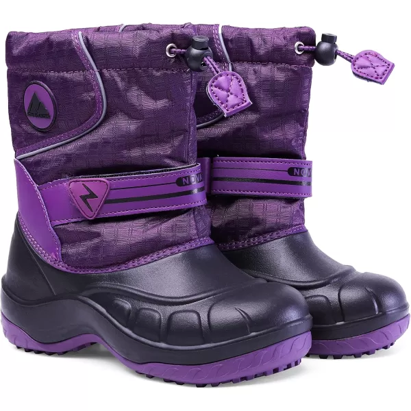 Nova Mountain Boys and Girls Waterproof Winter Snow BootsNfwbnn12  Darkpurple
