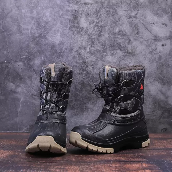 Nova Mountain Boys and Girls Waterproof Winter Snow BootsNfwcc02  Camouflagegrey