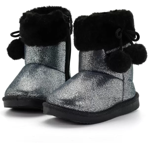Nova Mountain Little Kids Winter Snow BootsNfwb122  Silver