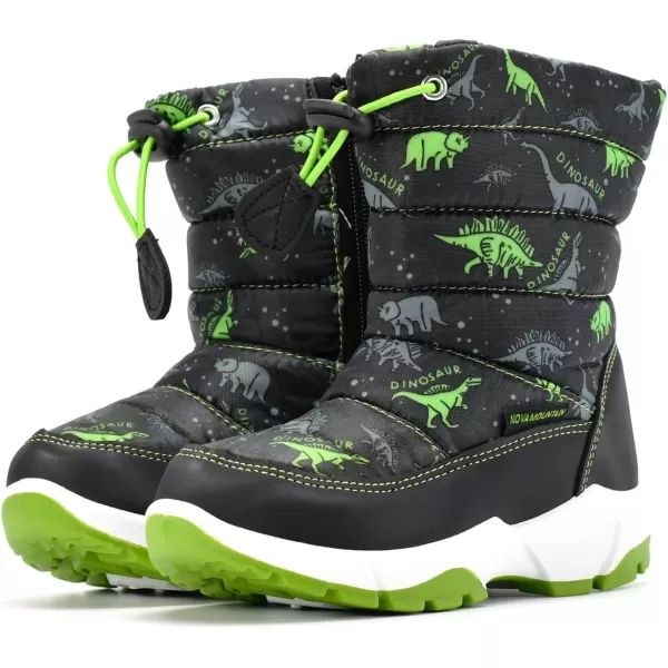 Nova Toddler Boys and Girls Winter Snow BootsNfwb102  Greendino
