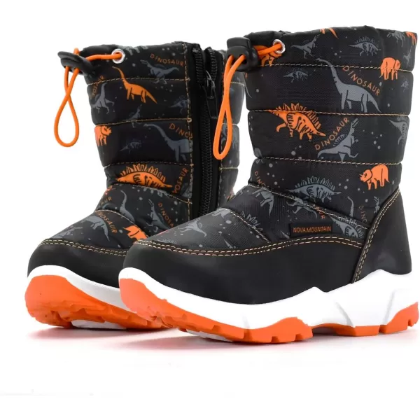 Nova Toddler Boys and Girls Winter Snow BootsNfwb102  Orangedino
