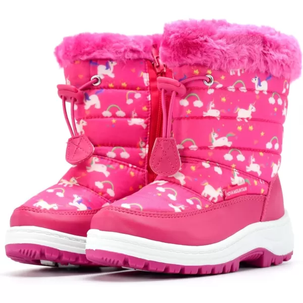 Nova Toddler Boys and Girls Winter Snow BootsNfwb103  Fuchsiaunicorn