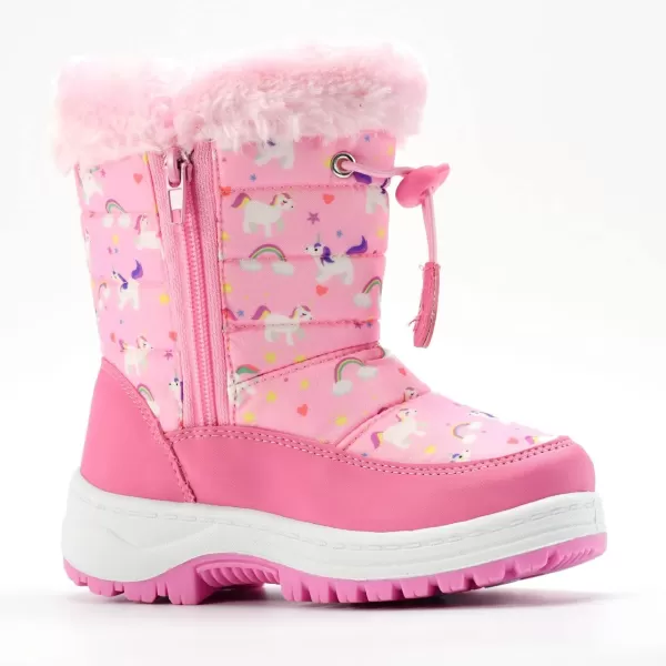 Nova Toddler Boys and Girls Winter Snow BootsNfwb103  Pinkunicorn