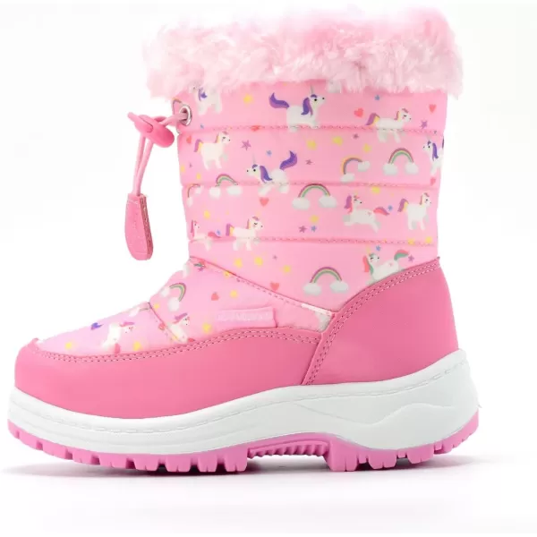 Nova Toddler Boys and Girls Winter Snow BootsNfwb103  Pinkunicorn