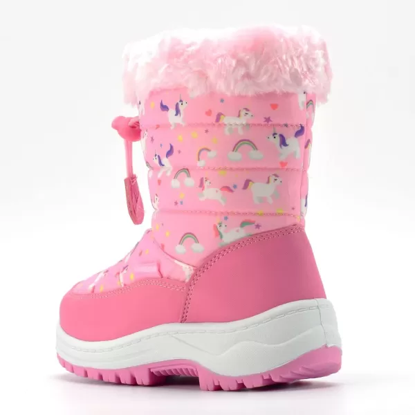 Nova Toddler Boys and Girls Winter Snow BootsNfwb103  Pinkunicorn