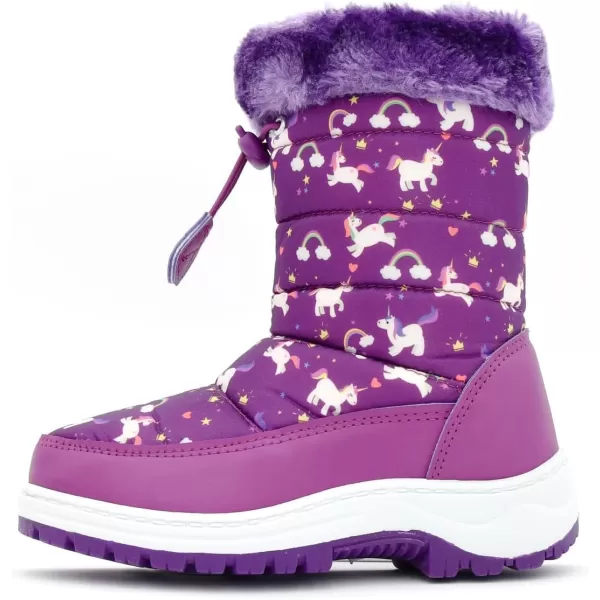 Nova Toddler Boys and Girls Winter Snow BootsNfwb103  Purpleunicorn