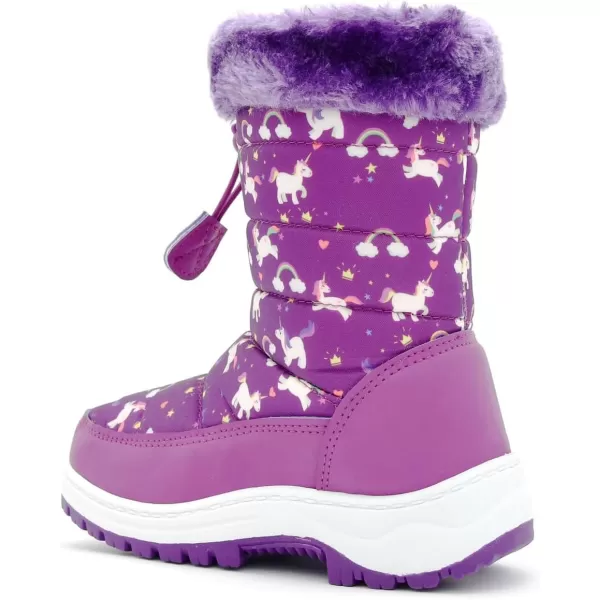 Nova Toddler Boys and Girls Winter Snow BootsNfwb103  Purpleunicorn