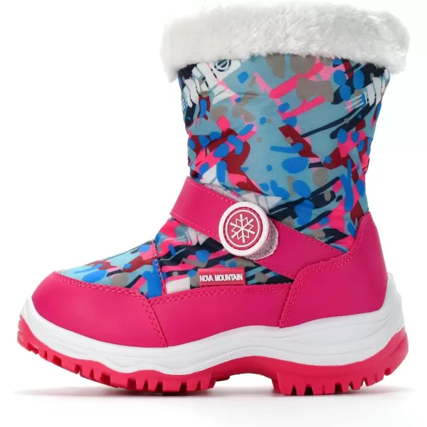 Nova Toddler Boys and Girls Winter Snow BootsNfwbn810  Fuchsiawhite