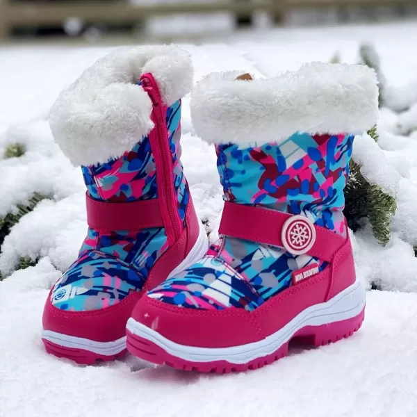 Nova Toddler Boys and Girls Winter Snow BootsNfwbn810  Fuchsiawhite