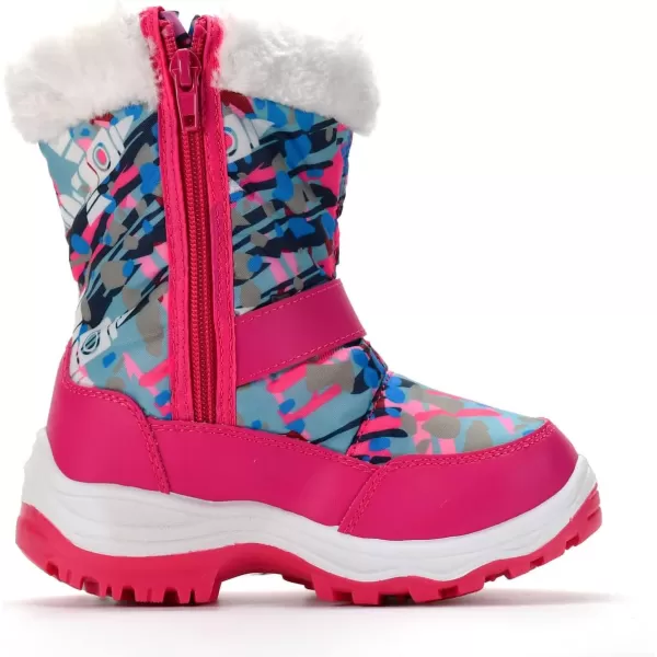 Nova Toddler Boys and Girls Winter Snow BootsNfwbn810  Fuchsiawhite