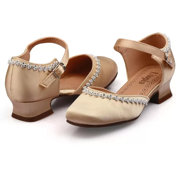 Nova Utopia Girls LowMedium Platform Sandal ShoesNfgf056h  Satin Champagne