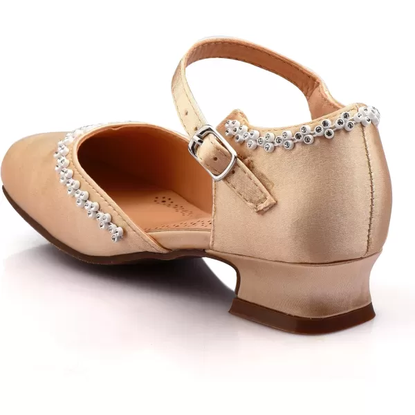 Nova Utopia Girls LowMedium Platform Sandal ShoesNfgf056h  Satin Champagne